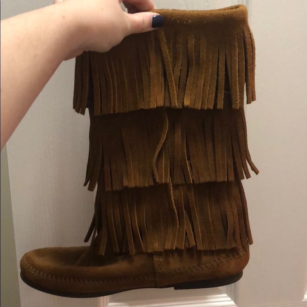 Fray brown boots